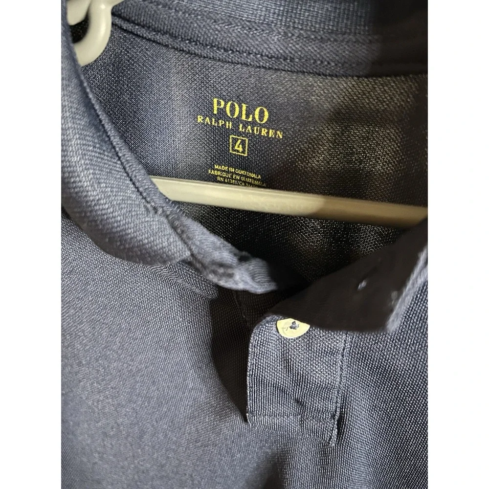 Little Boy's Size 4/4T Ralph Lauren Big Pony Mesh Polo Shirt #3